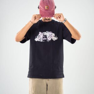 over-sized black t.shirt
